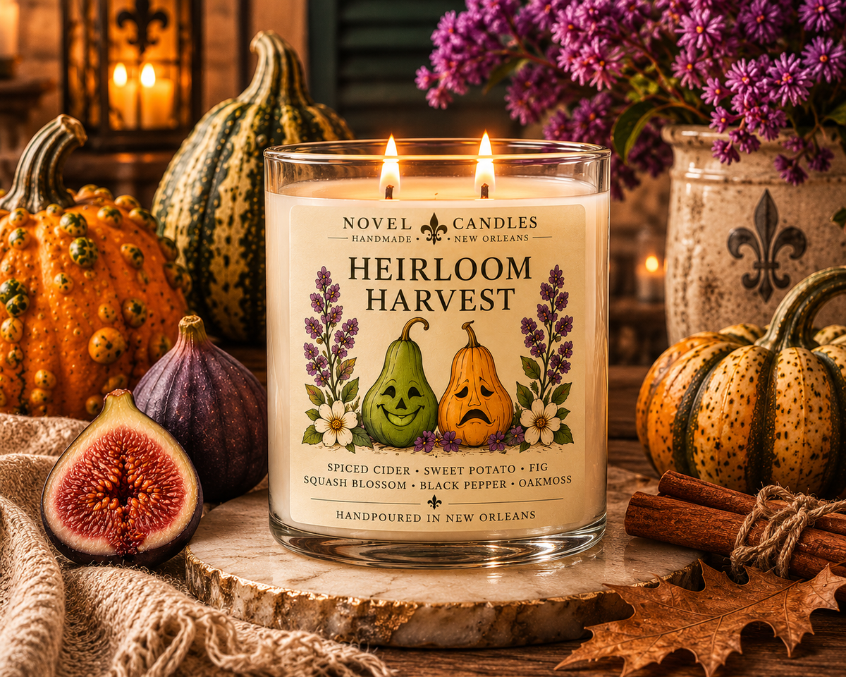 Heirloom Harvest Fall Candle | Sweet Potato, Fig & Spiced Cider | Louisiana Fall Candle | Southern Autumn Gift | Handmade in New Orleans