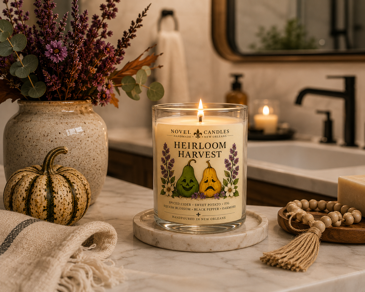 Heirloom Harvest Fall Candle | Sweet Potato, Fig & Spiced Cider | Louisiana Fall Candle | Southern Autumn Gift | Handmade in New Orleans
